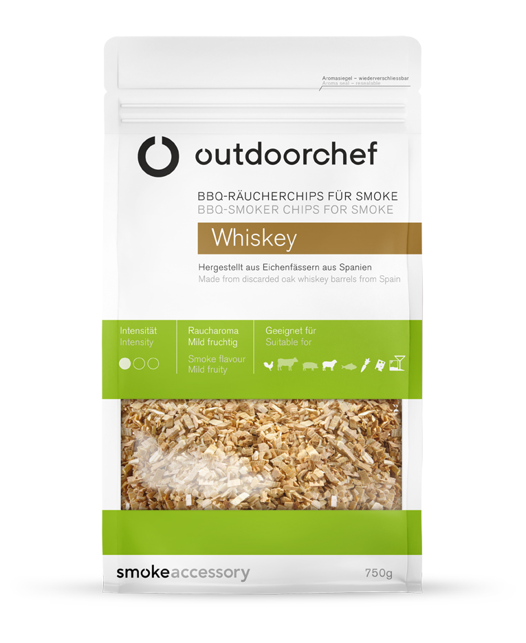 OutdoorCHEF Smoke Räucherchips Whiskey 750g